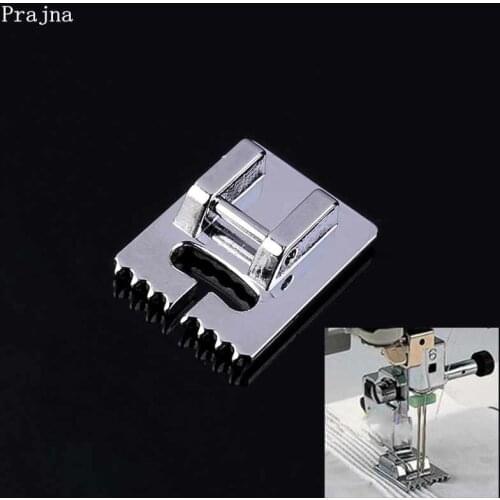 Prajna 7 Grooves Household Sewing Machine Tank Presser Foot Useful Metal Walking Foot Accessories Multi-function Sewing Machines