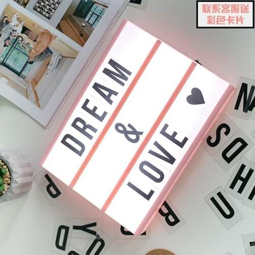 Christmas simple Nordic creative luminous LED letter light box puzzle light box A4 letter luminous light handwritten light box