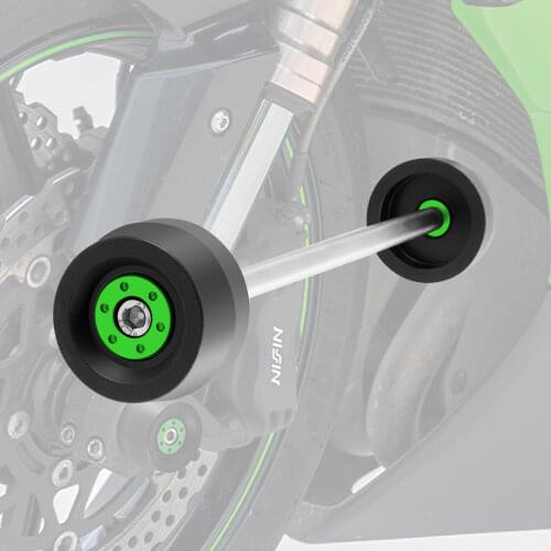 Motorcycle Front Axle Fork Sliders Wheel Protector For Kawasaki Z650 2017-2021 Z900 2017-2021