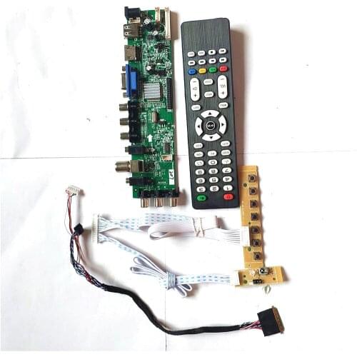 For B156XW02 V.3/V.4/V.6/V.7 DVB digital 1366*768 LVDS 40PIN universal HDMI-Compatible VGA USB AV TV 3663 LCD Controller board