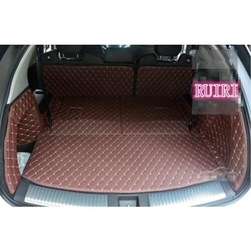 High quality! Special trunk mats for Acura MDX 7 Seats 2017-2014 waterproof cargo liner boot carpets for MDX 2015,Free shipping