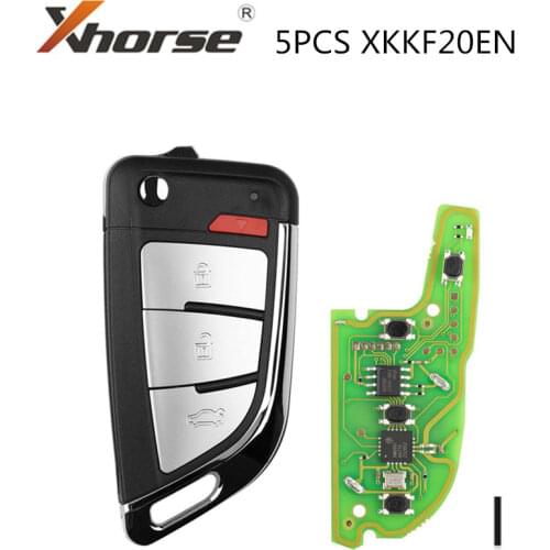 XHORSE XKKF20EN for VVDI KNIFE 2 Style(Flip-3BTN) 5PCS/Lot