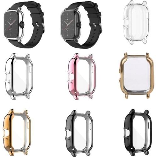 Protection Case for amazfit- GTS 2 Smart Watch Plating TPU Soft Cover Full Scre P82A