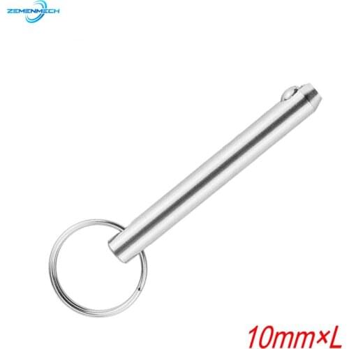 10mm Quick Release Ball Pin for Boat Bimini Top Deck Hinge 316 Stainless Steel Marine Hardware Boat Accessories Shipbuilding