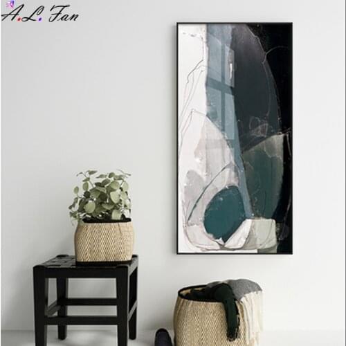 Abstract Yellow Grey Canvas Painting Big Poster Print Modern Wall Art Pictures for Living Room Bedroom Decorative Nordic Posters