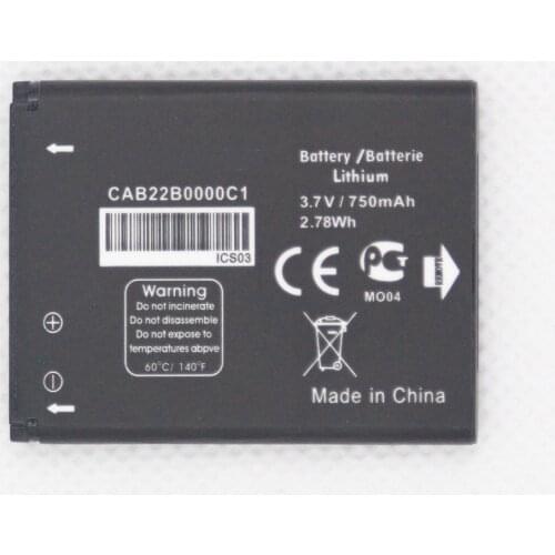 CAB22B0000C1 Battery For ALCATEL OT-2012D For Alcatel One Touch 103 103A 105 105A CAB3010010C1 CAB30M0000C1 CAB22B0000C1