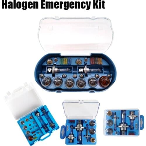 Car Emergency Kit H4 H7 H1 Halogen Bulb Multi-model Lamp 12V 60/55W P43T 1157 P21S25 ATC FUSE T10 W5W BAY15D R5W Combination Set