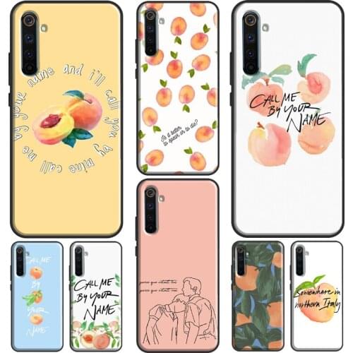 Call Me By Your Name Peach Case For Realme 8 Pro Q3 6 7 C3 C11 C15 C21 GT Neo Cover For OnePlus 9 Pro 8 8T 9R Nord