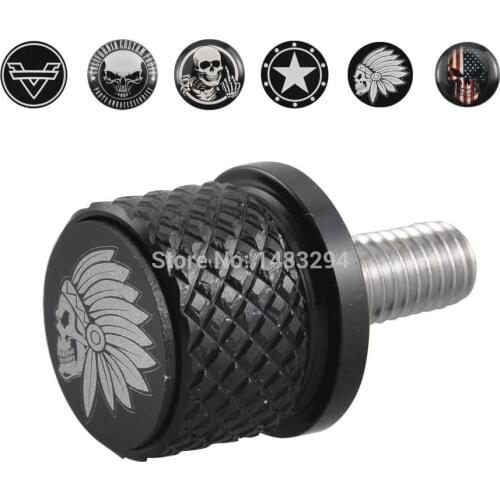 Black Multiple attributes Thread Pitch Seat Bolts Seat Bolt Top Fender ScrewFits For Indian Scout All Models Universal New