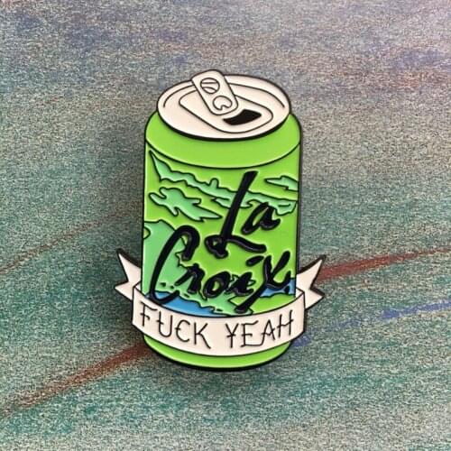 Drinks Enamel Brooches for Collection