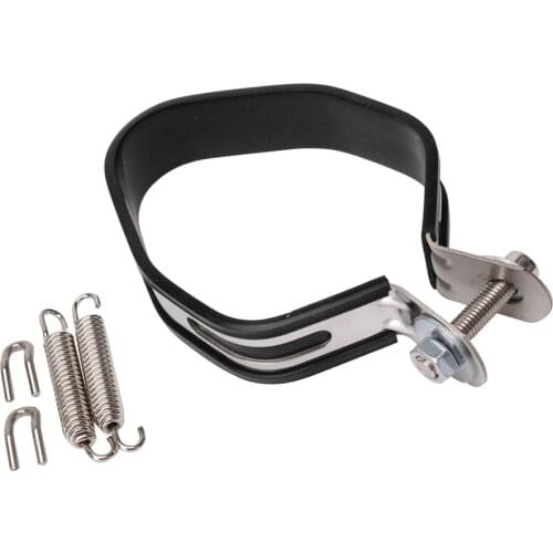 Motorcycle Exhaust Muffler Silencer Pipe Hoop Clamp Strap Mount Bracket 85mm
