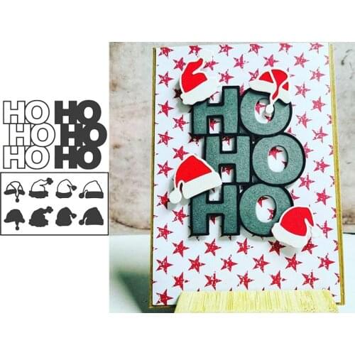 HOHOHO christmas metal cutting dies cut die mold for diy scrapbooking cards making paper crafts knife mould new 2020 diecuts