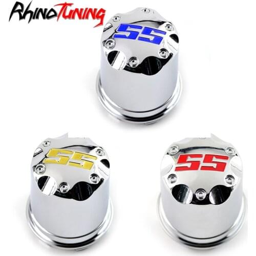 1pc 75mm for ITP Golf Cart Glossy Car Wheel Center Cap Hub For rims Chrome Sliver Golden Red Blue SS Wheels Hubcaps