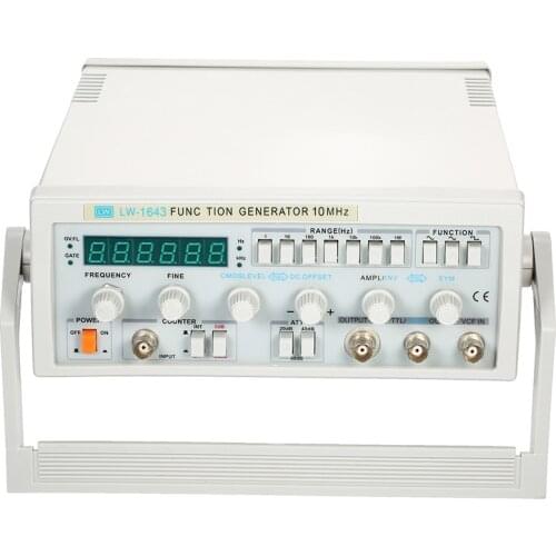 LW-1643 0.1Hz-10MHz Function Generator Continuously Adjustable Portable Signal