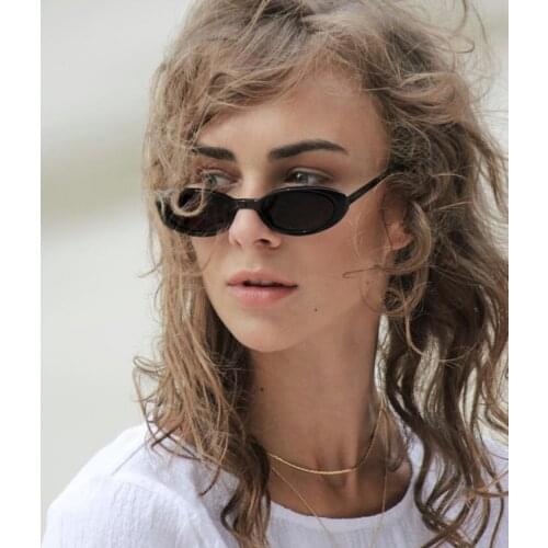 HKNA 2021 Small Oval Women Sunglasses Luxury Brand Designer Sun Glasses for Men Fashion Retro Oval Glasses Vintage Oculos De Sol