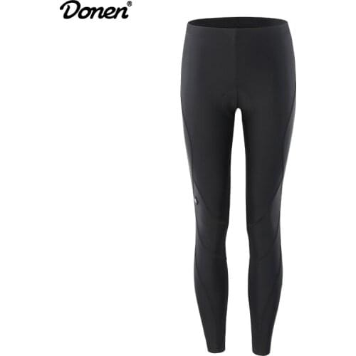 DONEN Autumn warm Women Bike Cycling Riding Clothing Padded Cushion Tight Pants Trousers Bicycle Tights Long Pants Sportswear