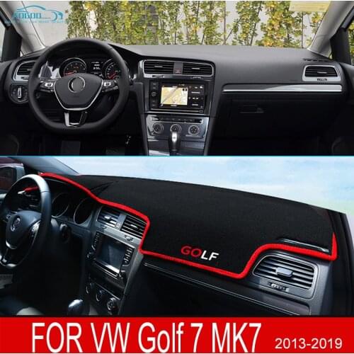 Anti-Slip Mat Dashboard Cover Pad SunShade Dashmat Carpet Car Accessories For Volkswagen VW Golf 7 MK7 2013 2019 2014 2016 2018