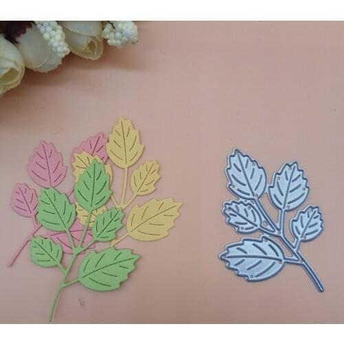 Birch Maple Leaves Clear Stamps Steel Embossing Craft Leaf Decoration Metal Cutting Dies New 2018 Scrapbooking Die