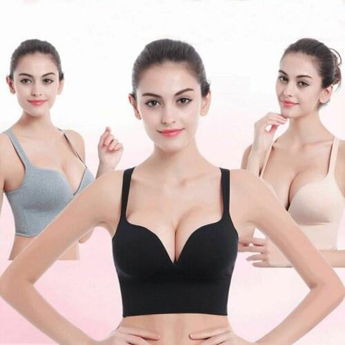 Sexy Women Gym Sports Bra Solid Sports Bras Top Bralette Padded Bra Crop Tops Casual