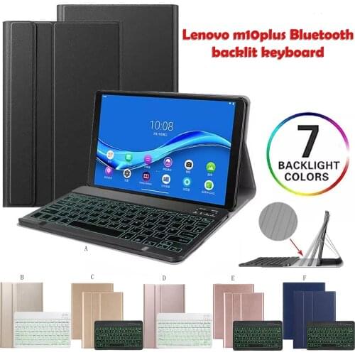 Slim Backlit Wireless Keyboard Case For Lenovo Tab M10 Fhd Plus 10.3 X606f/x606x Leather Cover Backlit Arabic Keyboard Case#g3