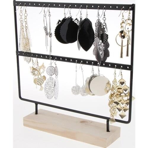 24/44 Holes Vintage Style Handmade Metal Earring Jewelry Display for Women