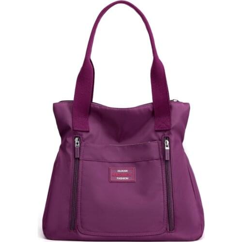 High-quality Retro Nylon Fabric Handbag SchoolBag Casual Shoulder Bag Wear-resistant Waterproof Large-capacity Shopping Handbag