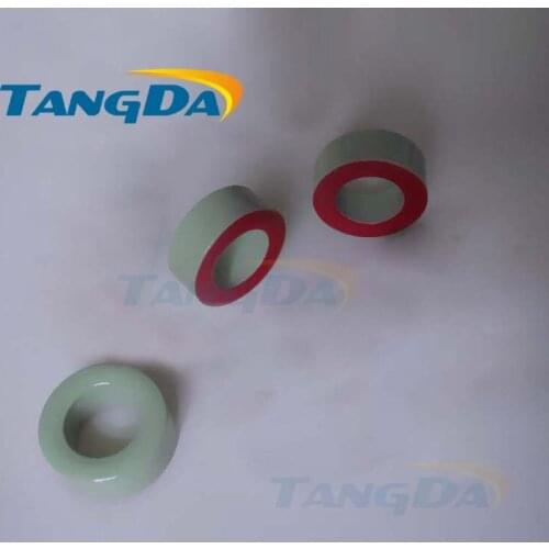 Tangda Iron powder cores T90-18 OD*ID*HT 23*14*10 mm 47nH/N2 55ue Iron dust core Ferrite Toroid Core toroidal green red