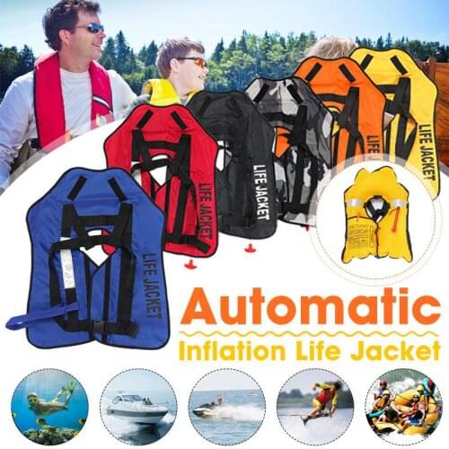 10 Colors Automatic Inflatable Professional Life Jacket Adult Swiming Fishing Vest Swimwear Water Sports Swimming Survival Vest