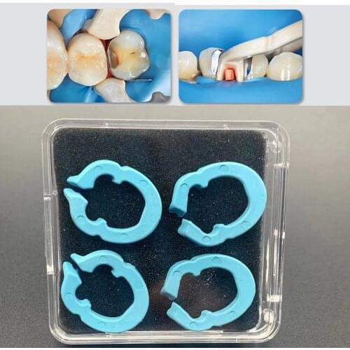 2Pair Dental Rubber Dam Clamps Sectional Matrix Band Resin Clamping/Seperating