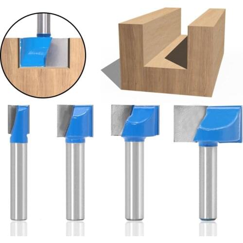 1PCS 8mm Cleaning bottom Engraving Bit solid Carbide Milling cutter End mill Face CNC Woodworking Tools For wood router bit