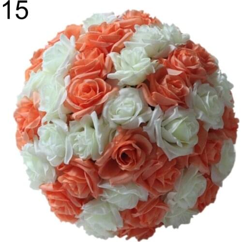 10PCS 8" Wedding Artificial Rose Silk Flower Ball Hanging Wedding Centerpiece Road Lead Flowers