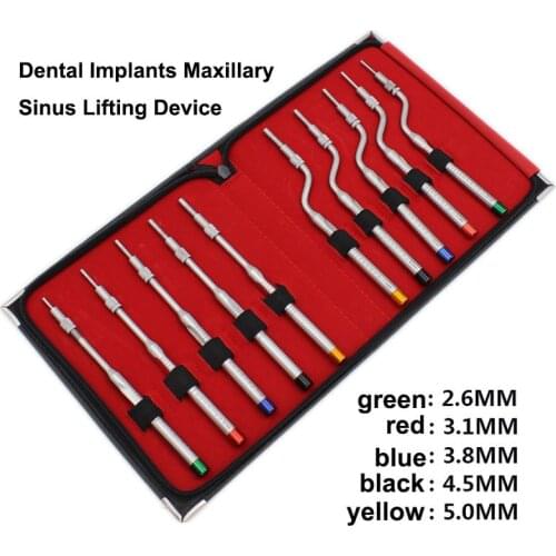 10pcs Dental Maxillary sinus Lifting Device Concave Tips Oral sinus Lifting Tool Mandibular sinus Elevator Implant bone Extruder