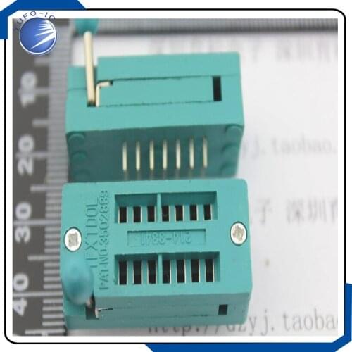 2PCS/LOT 14P locking seat 14PIN test seat 14P live seat chip base socket connector
