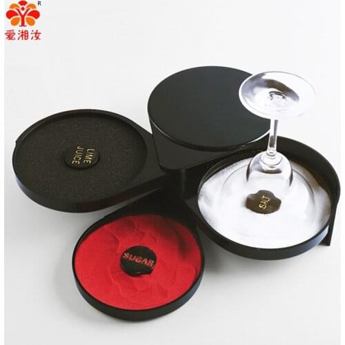 Premium Plastic Side Box, Used by Bar Bartenders to Glue Salt/Sugar/Lemon Juice the Rim of a Cocktail Glass