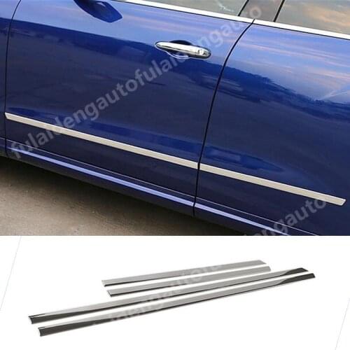 4pcs For Maserati Levante 2016-2020 stainless steel Side Door Body Molding Cover Trim Car Accessories
