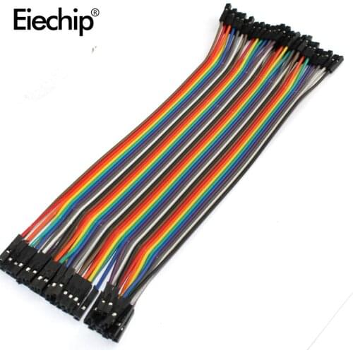 40pcs 20CM Dupont Cable Jumper Wire Female to Female Dupont Line 20CM Female-Female Dupont Line 1P-1P For Arduino Diy Electronic