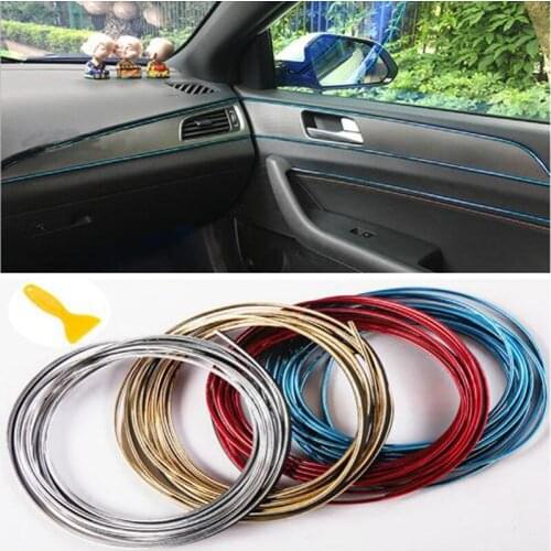 5M Car Styling Interior Sticker Decoration Strips for Hyundai IX35 IX45 Sonata Verna Solaris Elantra Tucson Mistra IX25 I30