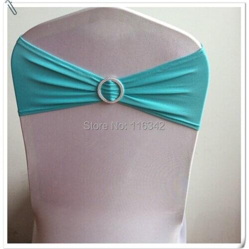 Free shipping !!!! 100pcs Spandex chair Cover with buckle Round band/ Lycra chair band for chair cover Marious