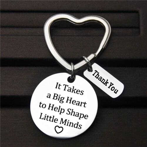 Key Chains Rings Holder Love Heart Book Charms Keychain Teacher Keyring Jewelry Teachers Day Gifts For Teachers