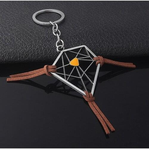 Game Death Stranding Dreamcatcher Keychain Sams Dream Catcher Metal Pendant Amulet Amelie Bridget Keyring Car Jewelry llavero