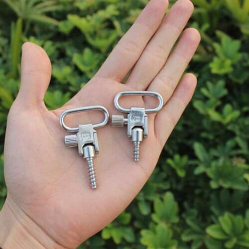 Uncle Mikes QD Quick Detach for 1" Sling Swivels&Studs 1311-2 silver Hunting Accessories Sets Quick Detachable Swivels