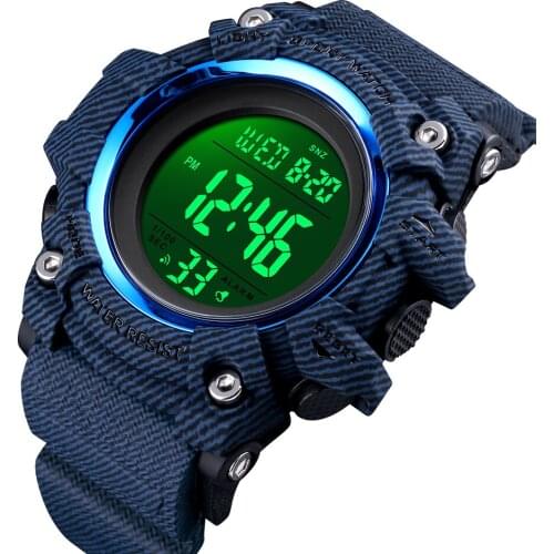 Digital Wristwatches 50m Waterproof SKMEI Brand Stopwatch Countdown Alarm Sports Milirary Mens Watches Clock Reloj Hombre