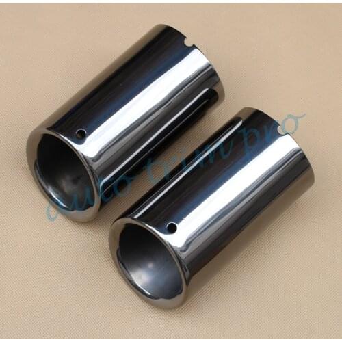 Titanium Black Rear Exhaust Tail Muffler Pipe Cover For BMW E90 E92 325 328 2006-2010 Accessories