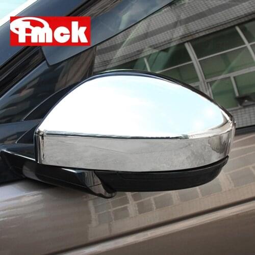 Bright Silver Car Rearview Mirror Cover Caps Trim for Land Rover Discovery Sport Range Rover Evoque Velar for Jaguar F-Pace X761