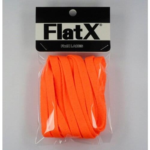FlatX 8mm Neon Orange Shoelaces High Quality Professional Sneaker Laces Anti-Release Shoelace Lacet Branded Lace Wholesale