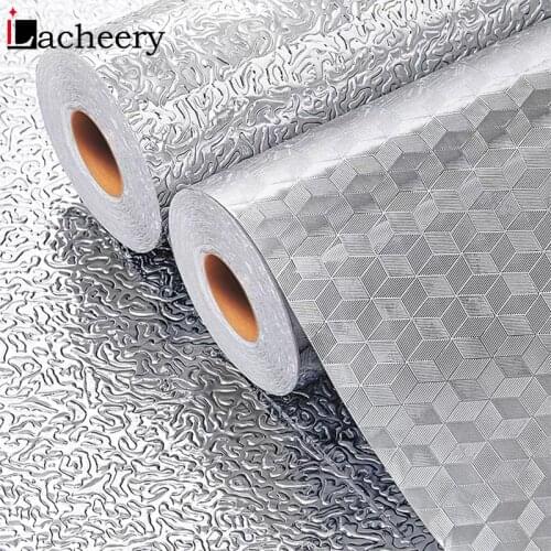 Glossy Stove Table Wallpapers Self-adhesive Waterproof Kitchen Disinfection Cabinet Sticker Refrigerator Refurbish Wall Stickers