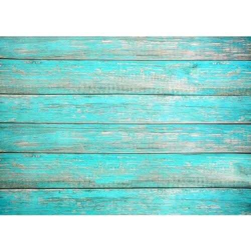 Cyan Wooden Texure Plank Photography Backgrounds Computer Printed Backdrop for Children Baby Toy Portrait Photobooth Fond Photo