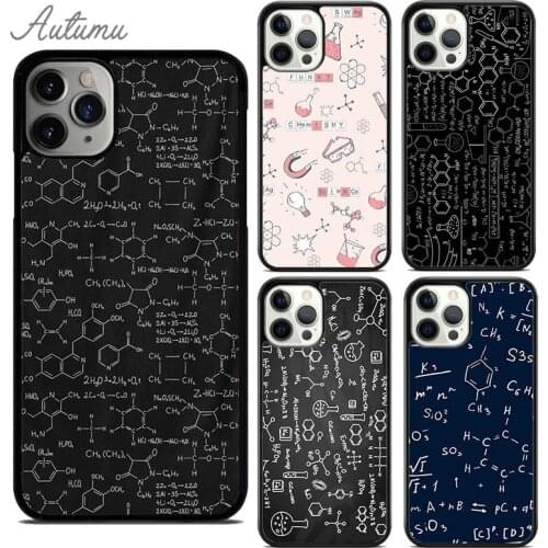 Chemistry Laboratory Seamless Phone Case for iPhone 11 12 Pro Max mini X XR XS SE 2020 5 6 7 8 Plus Galaxy S8 S9 S10 Cover shell