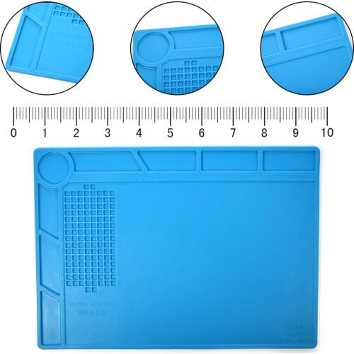 Repair Pad Insulation Heat-Resistant Soldering Station Silicon Soldering Mat Work Pad Desk Maintenance Platform Insulator Pad