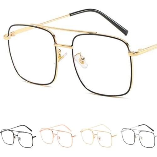 Fashion Anti-Blue Glasses Women & Men Optical Eyewear Unisex Double Beam Spectacles Simplicity Eyeglasses